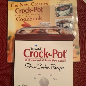 RIVAL NEW CREATIVE CROCK POT Cookbook + 2nd book